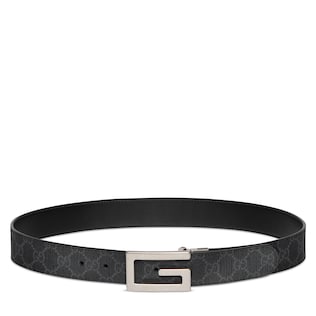 Reversible belt with Square G buckle