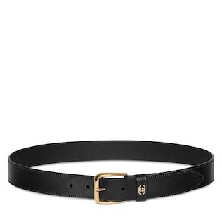 Belt with Interlocking G detail