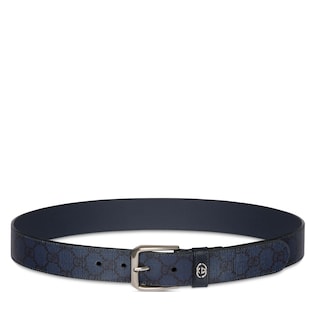 Belt with Interlocking G detail