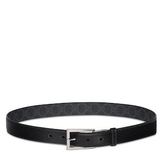 Reversible belt with rectangular buckle