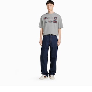 Printed cotton jersey T-shirt