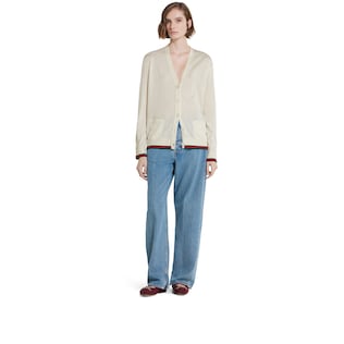 Extra fine cashmere silk cardigan