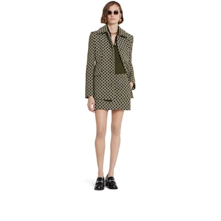 GG cotton bouclé mini skirt