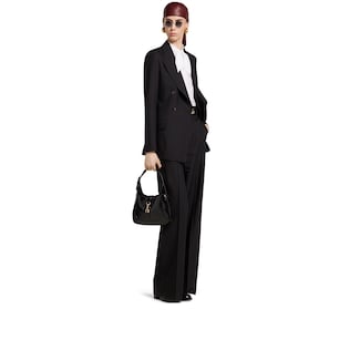 Pinstripe Gucci wool jacquard pants