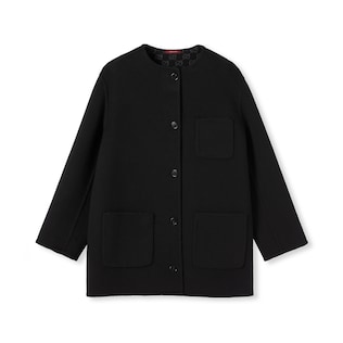 Reversible wool silk jacket