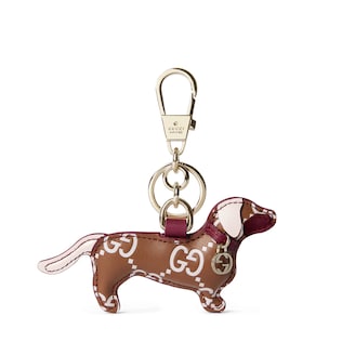 Dog-shaped bag charm