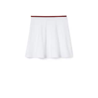 Cotton piquet skirt with Web