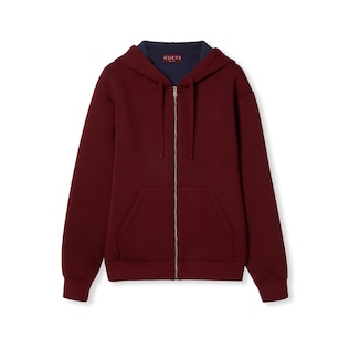 Jacke aus Baumwoll- und Viskosejersey-Doppelgewebe