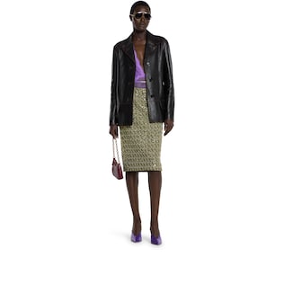 Soft aged-effect leather jacket