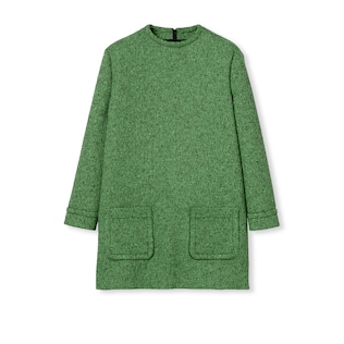 Cotton wool mouliné dress