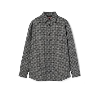 GGギンガムチェック コットンウール ジャカード シャツ