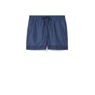 Badeshorts aus technischem Popeline mit Print