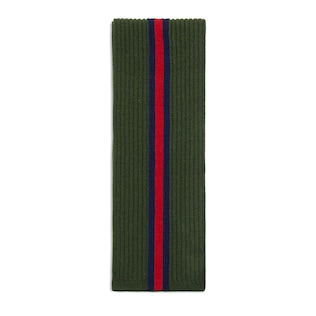 Children's rib wool scarf with Web