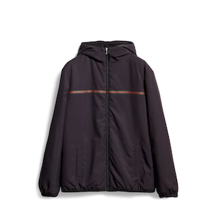 Kinderjacke aus Nylon mit Reißverschluss und Web