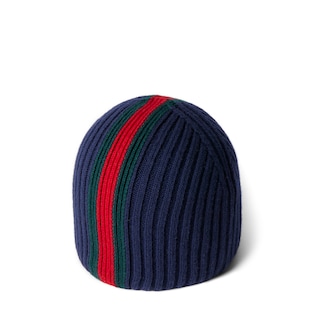 Children's rib wool hat with Web