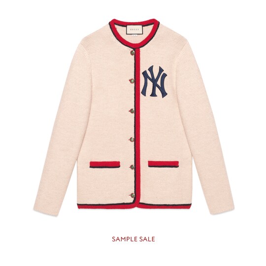 Gucci Women's cardigan with NY Yankees™ patch. 1 Gucci Women's cardigan with NY Yankees™ patch. 1