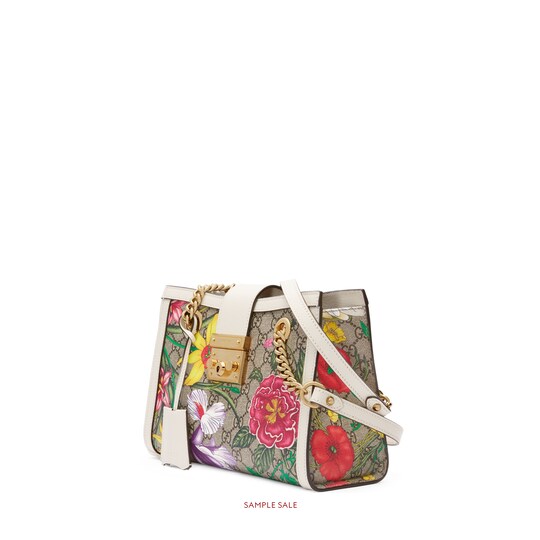 Gucci Padlock GG Flora small shoulder bag. 1 Gucci Padlock GG Flora small shoulder bag. 1