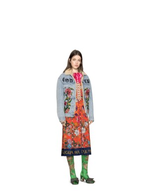 Embroidered denim jacket