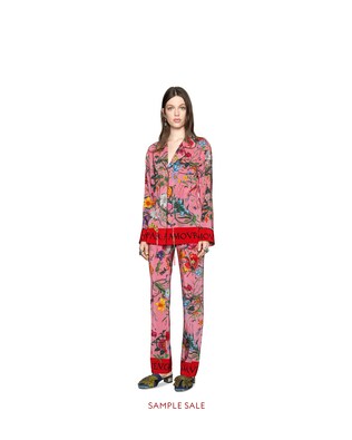 Flora Snake silk shirt