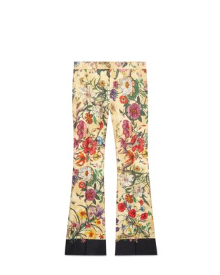 Flora Snake print linen 70s pant