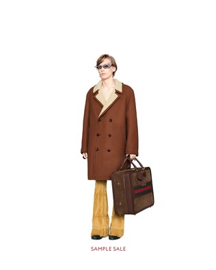Suede suitcase with Web