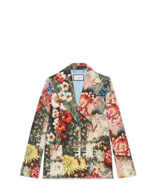 Impressionist Garden jacket with crystals