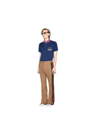 Gucci Animalium cotton polo