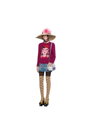 Unskilled Worker embroidered mini skirt