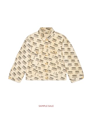 Jacke aus Denim mit Gucci Stamp-Druck