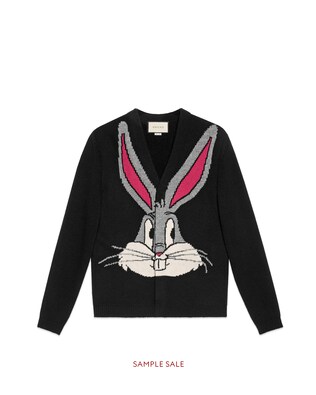 Cardigan in lana con Bugs Bunny