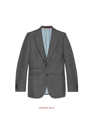 Giacca Mitford in lana con Gucci Magician