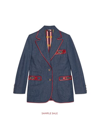 Washed denim jacket