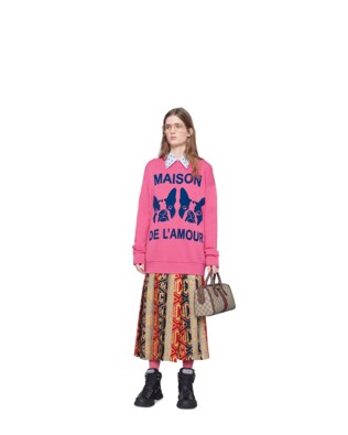 Lurex Gucci game wool skirt