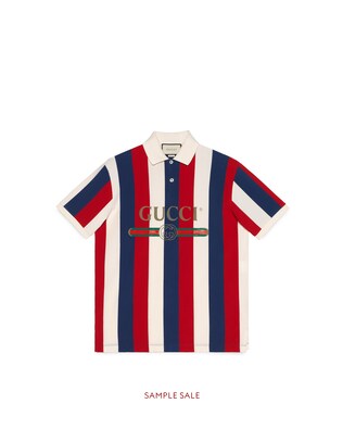 Gucci logo baiadera polo