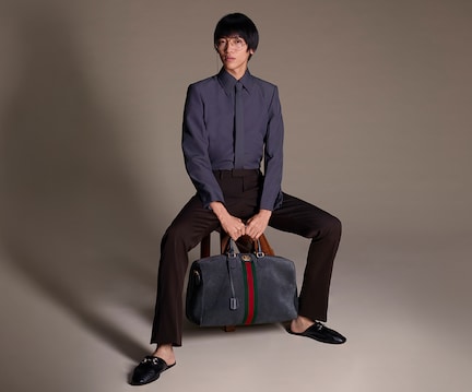 ニノさと♡良品❤GUCCI【グッチ】ロゴタグ ベルトデザイン ローファー 22新作 グッチ 1953 ホースビット レザーローファー (GUCCI