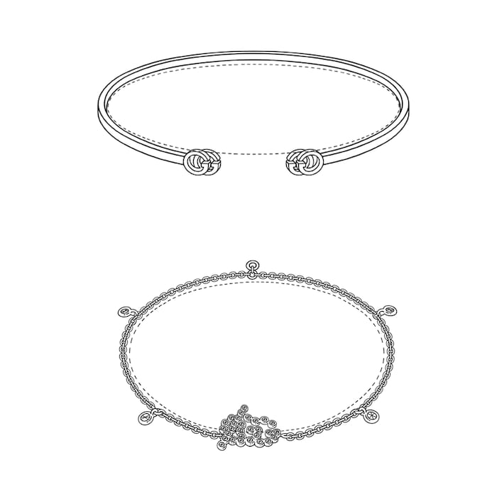 Small Sterling Silver Blind For Love Bracelet | GUCCI® UK