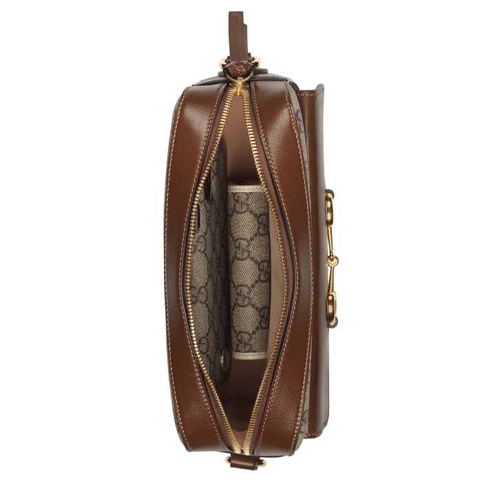 gucci horsebit 1955 shoulder bag brown