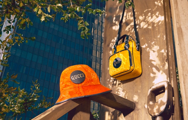 Gucci Off The Grid Baseball Hat in Yellow for Men