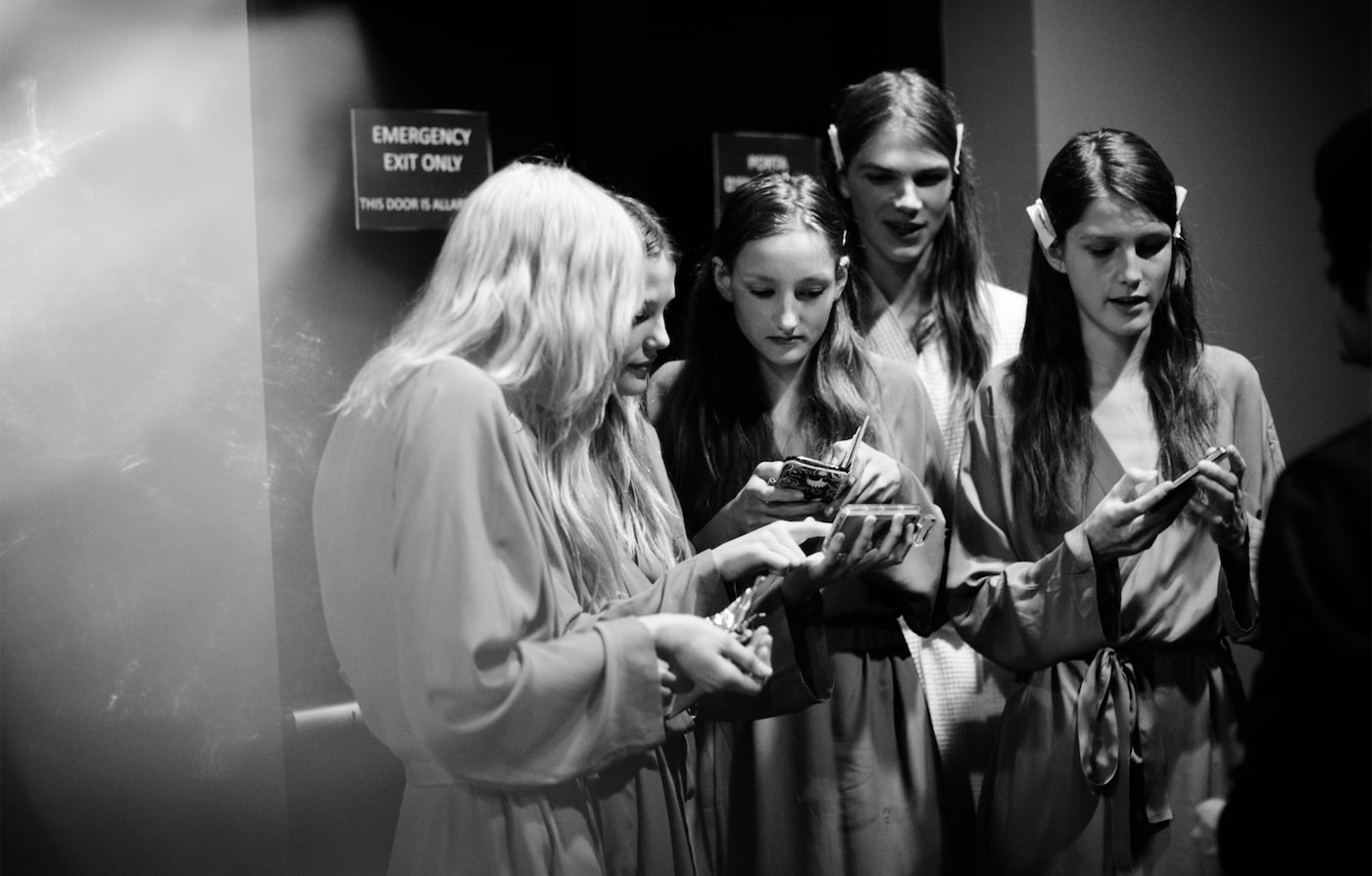Backstage with the <strong>faces</strong> of runway.The Faces of Runway