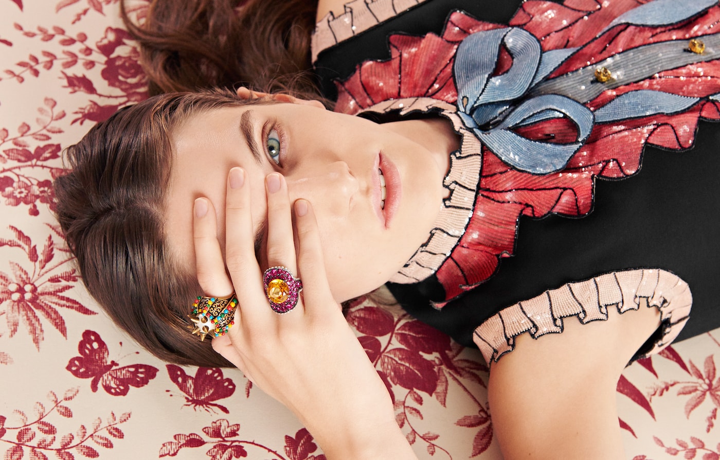 <strong>Playful touches</strong> in decorative eveningwear.Beautiful Illusion