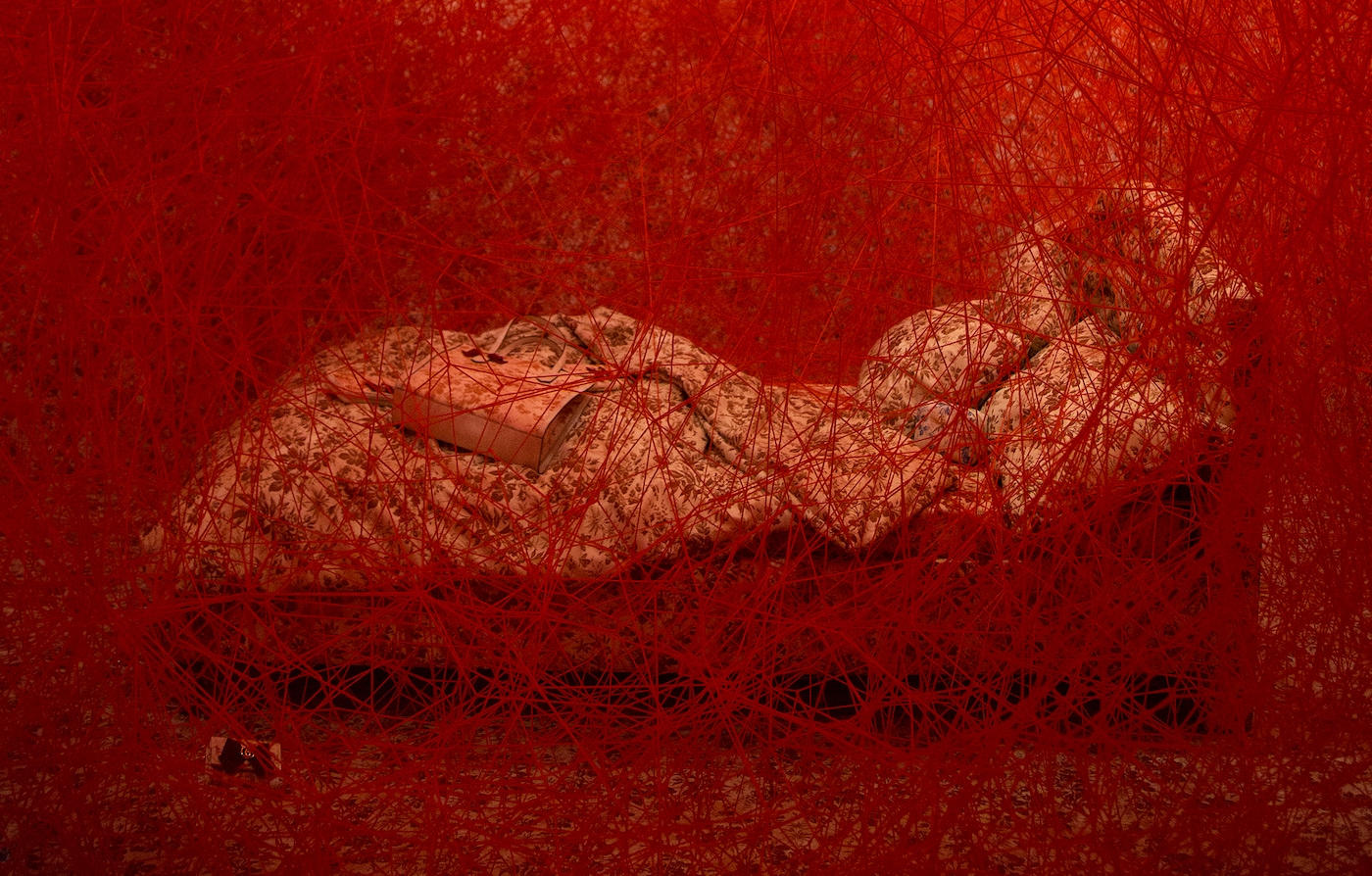 Artist Chiharu Shiota creates a special space for new digital project Gucci 4 Rooms.Gucci Herbarium Room  by Chiharu Shiota 
