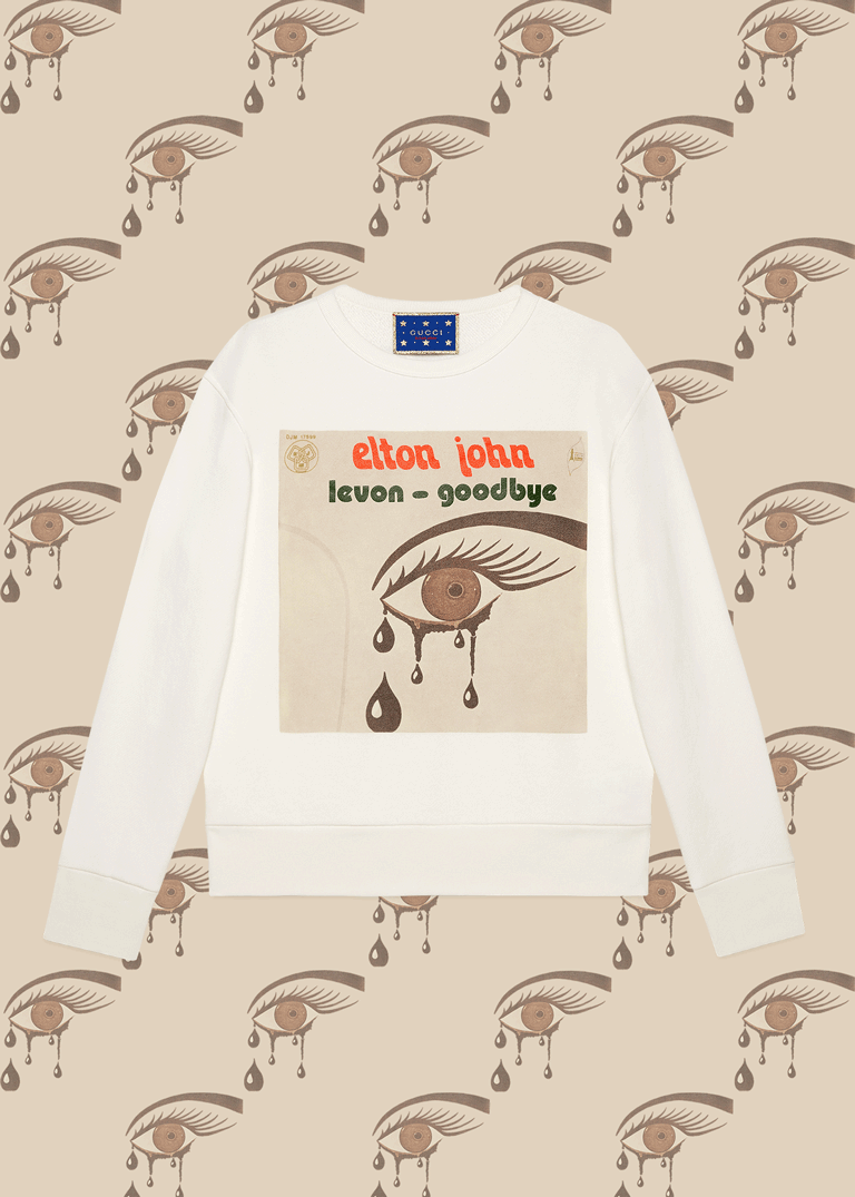 A graphic record cover of Sir Elton John's single 'Levon' features on a