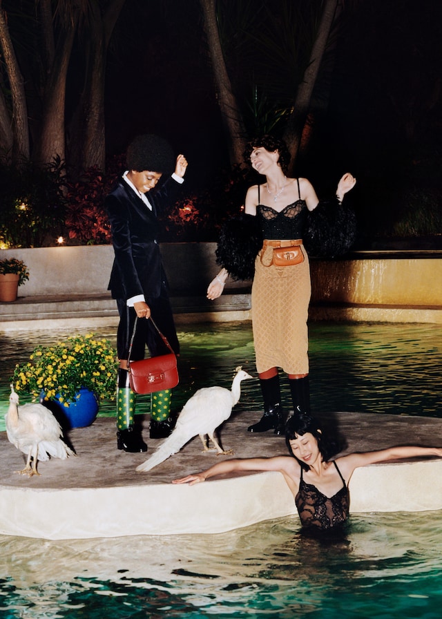 GUCCI パーティーサテンストラップヒール　【スタイリスト私物】 Gucci Gift: A journey into four distinctive worlds. - Gucci Stories