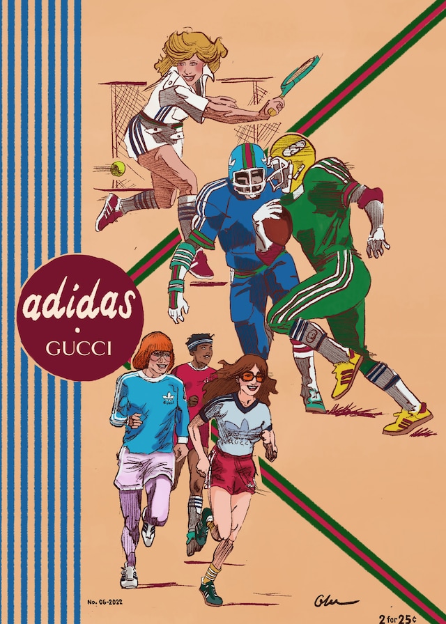 Adiducci? Guccidas? Either way we're all in to Adidas X Gucci