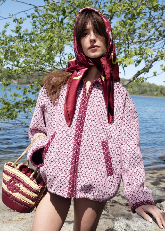 Daisy Edgar-Jones is captured in the Gucci Lido collection as part
