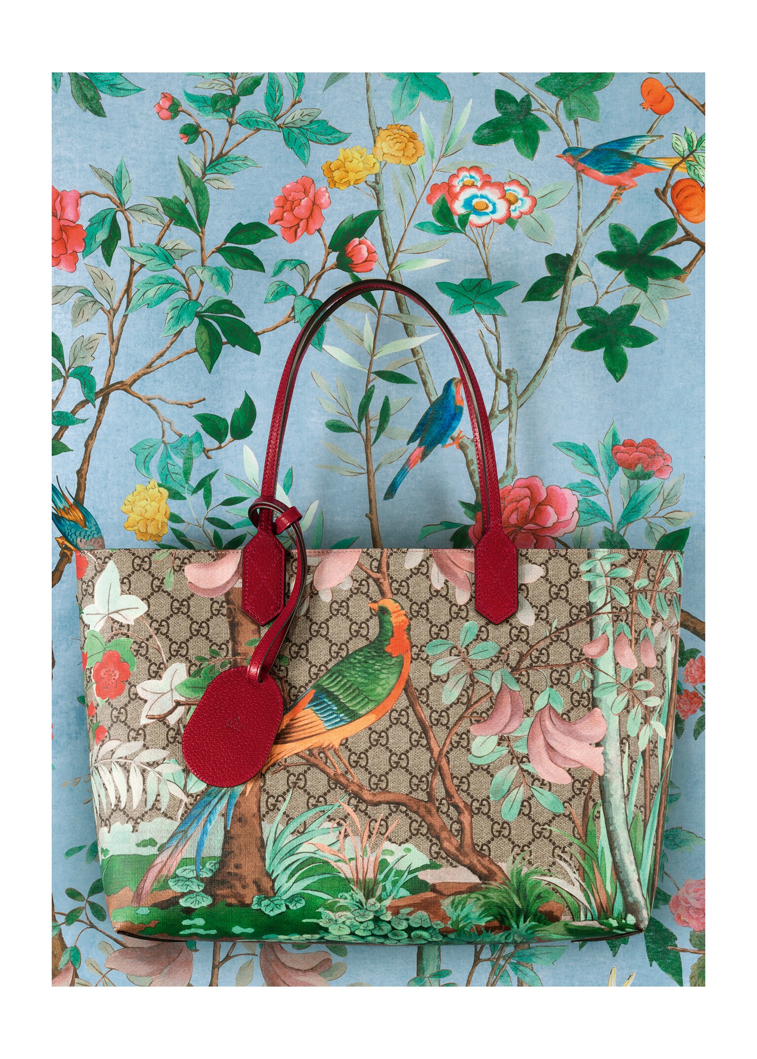 Gucci bird tote on sale