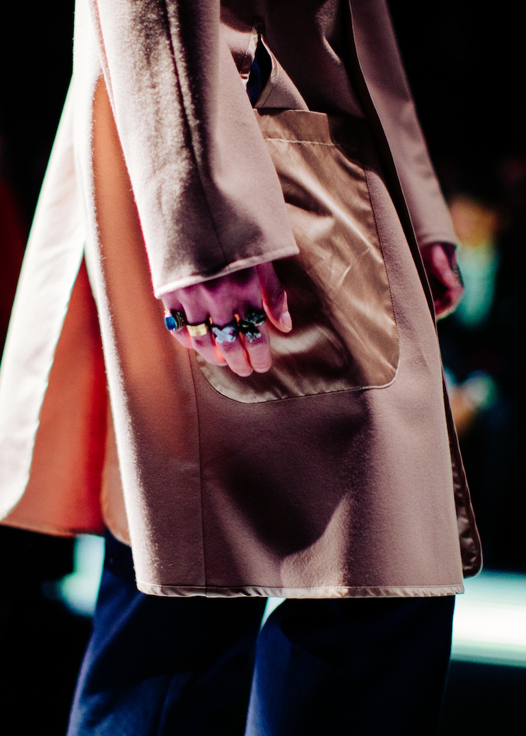 Luxurious <strong>materials</strong> and unexpected <strong>details</strong> inform fall <strong>outerwear</strong>.Outerwear