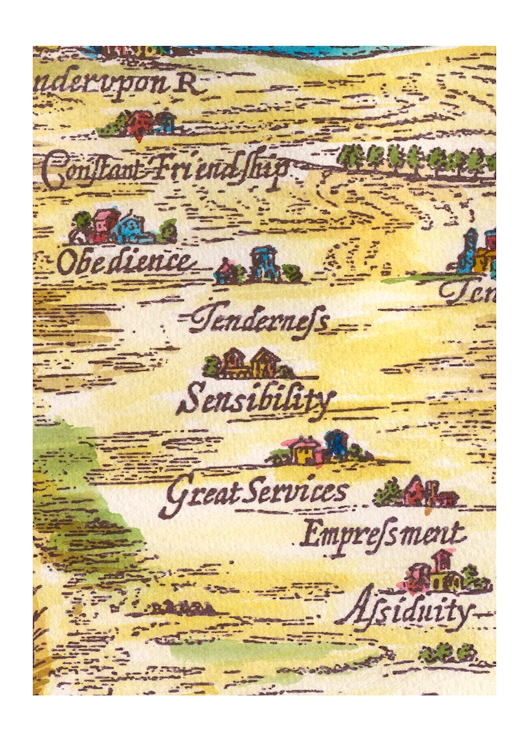 <strong>Alessandro Michele</strong>  disegna una nuova Mappa della <strong>Tenerezza</strong> .Carte de Tendre