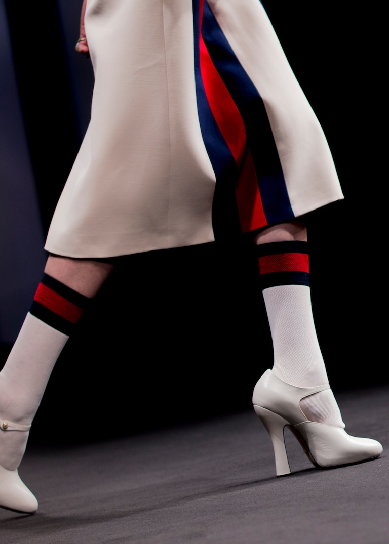 Woven through the women’s fall collection, a retro athletic trend.New Arena