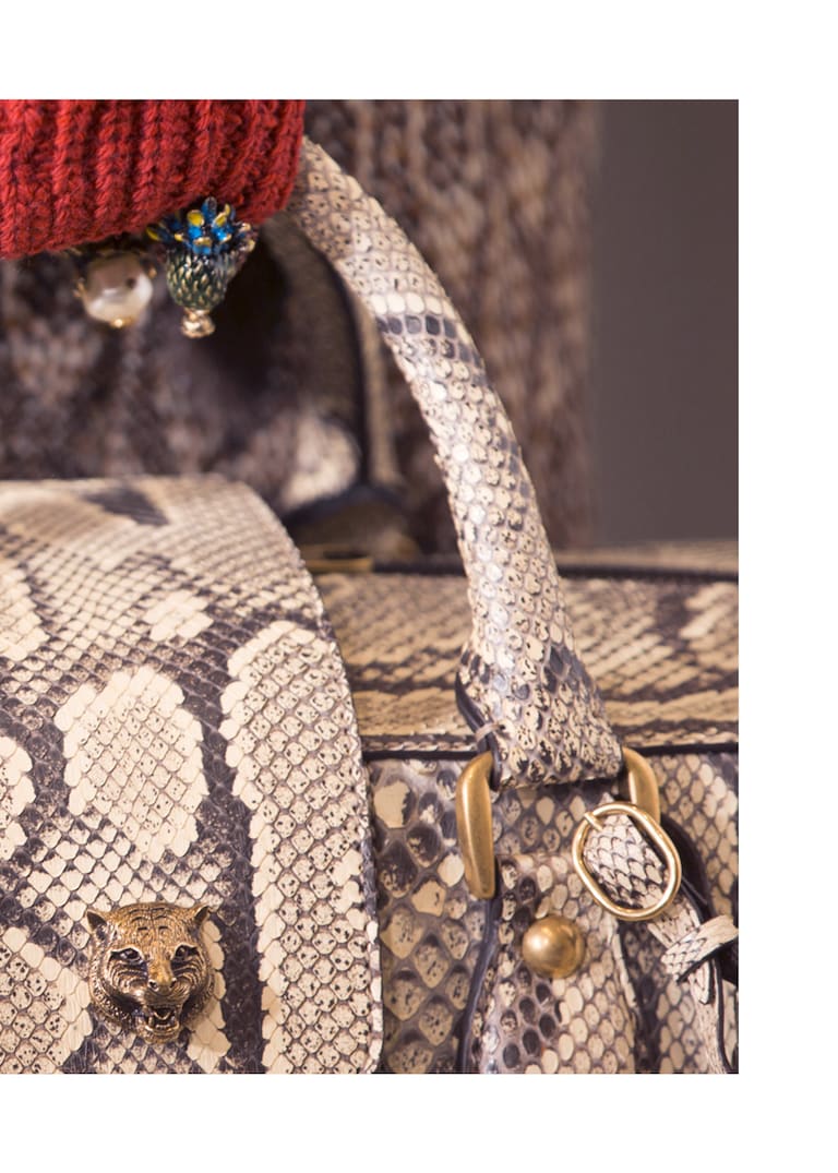 Vintage shapes meet Alessandro Michele’s penchant for detail in a new collection of men’s luggage.En Route